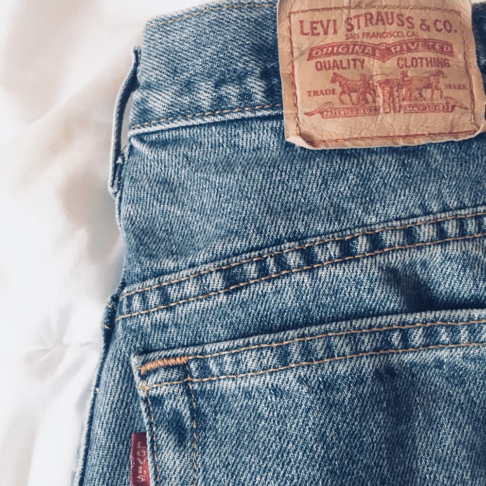 Levi’s Vintage 550 High Waisted Denim Shorts